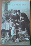 Carte postala, felicitare de An Nou, 1924