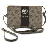 Geanta Universala pentru Telefon, Guess, 4G Round Classic Logo Stripe, Maro