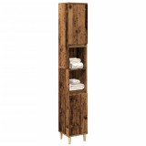 VidaXL Dulap de baie, lemn vechi, 30x30x190 cm, lemn prelucrat