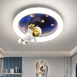 Lustra LED ASTRONAUT, 89W, lumina Rece/Calda/Neutra, Alb Albastru