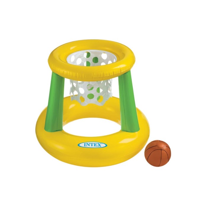 Cos baschet gonflabil pentru piscina, minge inclusa, 67x55 cm, ATU-VD3258