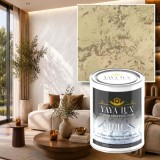 Vopsea Decorativă de Lux Sirius, Maro Aluna, Finisaj Perlat cu Perle de Sticlă, 2 Litri -Toro Decor