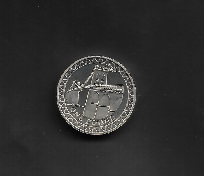 Marea Britanie - 2005 MENAI BRIDGE - 1 Pound Piedfort Silver Proof Coin