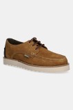 Barbour pantofi de piele &icirc;ntoarsă Aydon culoarea maro, MFO0823BR13