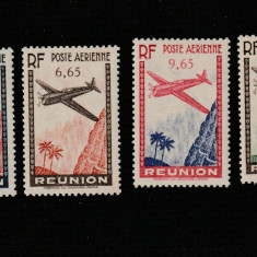 Reunion 1938-Transporturi,Aviatie-Posta aeriana,serie 4 val.,dant., MNH,Mi.162-5