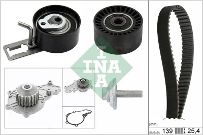 INA 530 0577 30 Set pompa apa + curea dintata foto