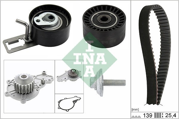 INA 530 0577 30 Set pompa apa + curea dintata