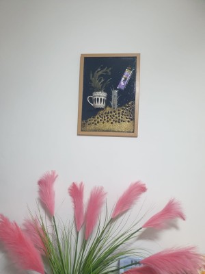 Ritualul Cafelei &amp;ndash; Tablou Unicat EpoxiArt foto