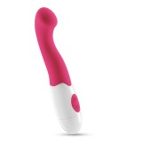 Vibratoare punctul G - Crushious Trollie Vibrator Roz cu 30 de Vibratii si Lubrifiant Gratuit Varf Rotunjit pentru Punctul G