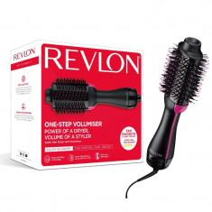 Perie electrica de par Revlon One-Step Hair Dryer &amp; Volumizer, 3 trepte, ceramica, cablu 2.5 m, ionizare