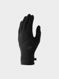 Mănuși din tricot Touch Screen unisex - negre, 4F Sportswear