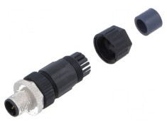 Conector M12 mufă tată drept terminal IP67 - Conector M12 pentru aplicații industriale