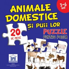Puzzle - Animale Domestice si Puii Lor | Didactica Publishing House
