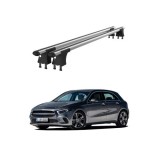Set bare transversale aluminiu cu prindere in puncte fixe compatibile Mercedes Clasa A W177 2018-> negre sau argintii Cod: 120101 Kit 204