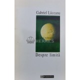 Despre limita - Gabriel Liiceanu (A129)
