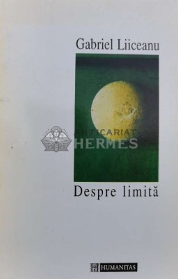 Despre limita - Gabriel Liiceanu (A129) foto