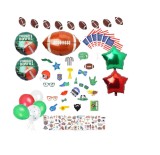 Set 66 piese decoratiuni pentru petrecere, tematica fotbal american, multicolor