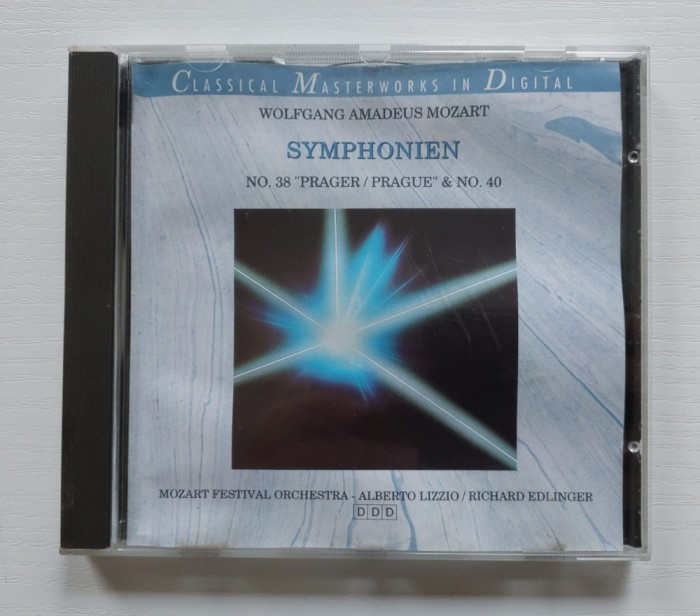 CD - Mozart - Shymphonien no. 38 and no. 39, Mozart Festival Orchestra