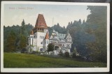 Carte postala, Sinaia, Castelul Pelisor, 1922