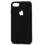 Cumpara ieftin Husa iPhone 8 Neagra, MyStyle Elegance Luxury, Jail Case, Plastic Mat, Anti-Soc, Decupaj Logo Apple