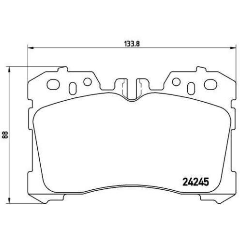 Placute frana Lexus Ls ( F4) 04.06-, Ls ( F5) 10.17-; Toyota Mirai (Jpd2) 11.20-, Fata, BREMBO