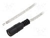 Cablu alimentare DC, cabluri, DC 5,5/2,1 soclu, transparent, 5m, BQ CABLE - DC.CAB.8000.0500