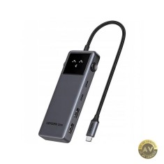 Hub USB-C UGREEN CM888 Uno 2 x USB-A 3.2 - 3 x USB-C - 1 x HDMI Gri