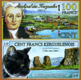 INSULELE KERGUELEN █ bancnota █ 100 Francs █ 2012 █ POLYMER █ UNC █ necirculata