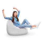 Fotoliu Puf Bean Bag tip Para XL Lemn Alb, Updeco