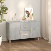 VidaXL Servantă, gri beton, 100x36x60 cm, lemn prelucrat
