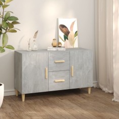 vidaXL Servantă, gri beton, 100x36x60 cm, lemn prelucrat