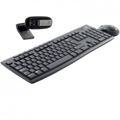 Bundlle: Camera web Logitech C170 + Kit tastatura + mouse Logitech MK270, Wireless