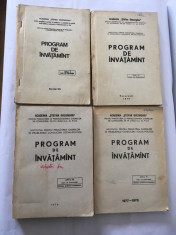 Academia Stefan Gheorghiu, Program de invatamant, anii: I, II, III, IV, 1974 foto