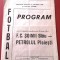 Program meci fotbal FC &quot;SOIMII&quot; SIBIU - PETROLUL PLOIESTI (17.09.1978)