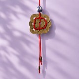 Talisman Feng Shui cu 9 monede chinezesti si margea ceramica
