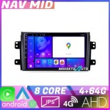 Navigatie Suzuki SX4 2006 2013 KIT 124 EDOTEC-LITE Android Ecran 720P Octa Core 4 64 Carplay CarStore Technology