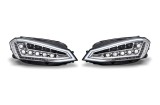 Set faruri tuning VW GOLF VII (5K), 10.2012-2017, LED; manual; crom, transparent; TUNING; LED,