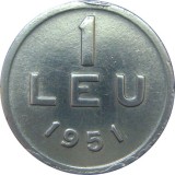 Romania, 1 leu 1951 * cod 39