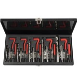 Trusa Reparatie Filete M5-M12 Quatros, Helicoil, Otel, Aluminiu, Fonta, 131 Piese