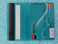 = CARD BANCAR EXPIRAT B.R.D. , = foto