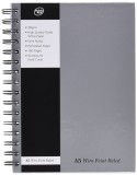 Caiet cu Spirala si Microperforatii Pukka Pad Wirebound A5, 160 Pagini Dictando, Coperta Intarita