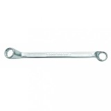 Cheie inelara cotita 20x22 mm din otel Cr-V Topmaster, DIN 838