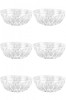 Set boluri, 6 piese, 180 ml, Plastic, Transparent