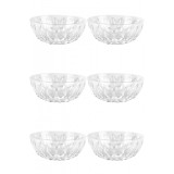 Set boluri, 6 piese, 180 ml, Plastic, Transparent