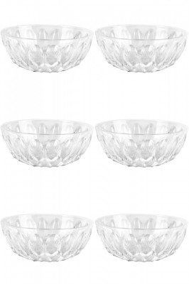 Set boluri, 6 piese, 180 ml, Plastic, Transparent foto