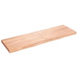 VidaXL Raft de perete maro deschis 160x50x(2-6) cm lemn stejar tratat