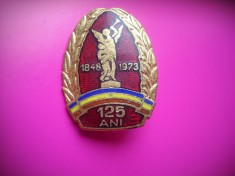 HOPCT ROMANIA INSIGNA POMPIER 125 ANI BRIGAZILE DE POMPIERI 1848-1973 [ 3 ]-MAI-MINISTERUL DE INTERNE