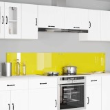 Cumpara ieftin Spate de bucătărie 2 pcs Galben 110 x 40 cm sticlă securizată