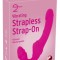 Vibrating Strapless Strap-on cu 9 moduri de vibrație si caneluri mari,