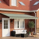 vidaXL Cort electric retractabil Verde, Alb, Antracit 4 x 2 m 3421996